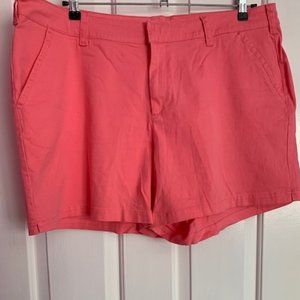 Lane Bryant Plus Size Pink Chino Shorts Sz 22 NWT
